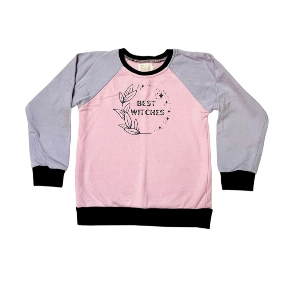 The Wishing Elephant Best Witches Halloween Raglan Sweatshirt 4T